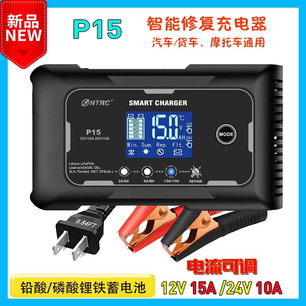 Motorcycle Battery Socket Trickle Charger for Home