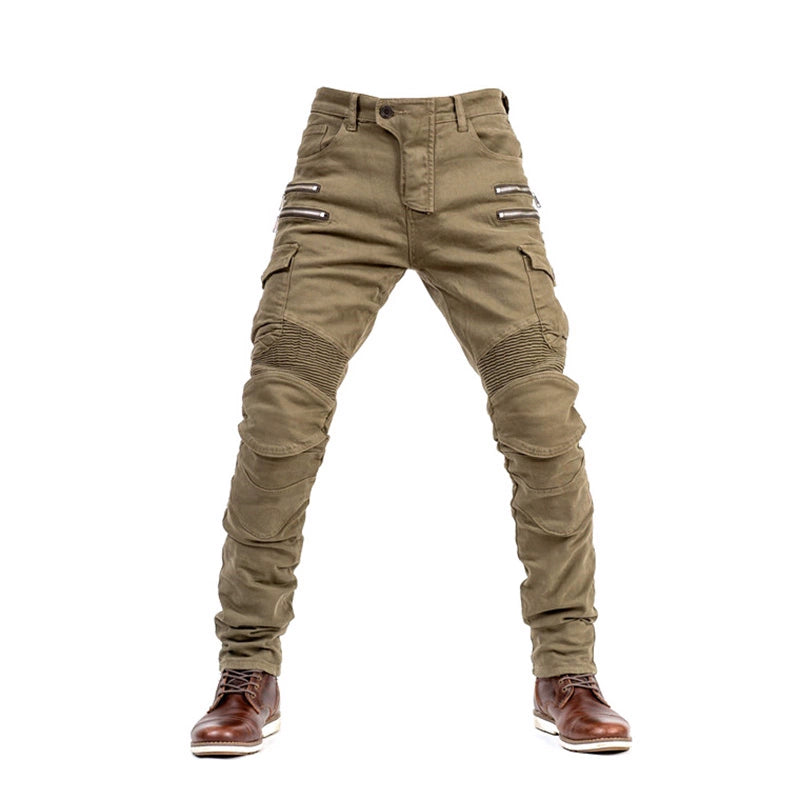 Summer Motorcycle Riding Jeans with Protective Gear