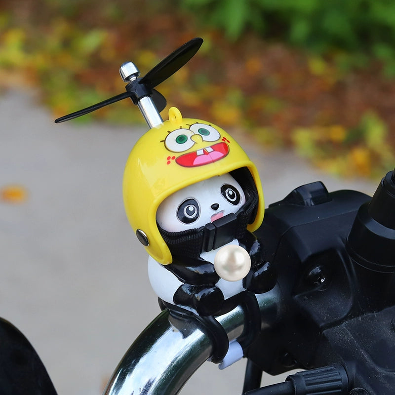 Panda Windmill Motorcycle Charm