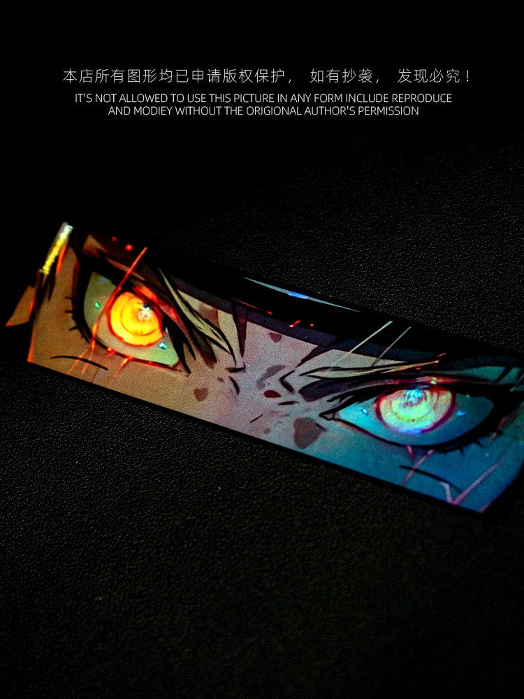 Holographic Naruto Eyes Anime Stickers (Waterproof)