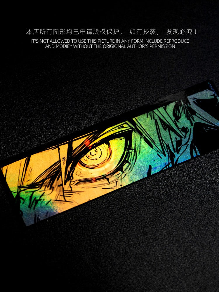 Holographic Naruto Eyes Anime Stickers (Waterproof)