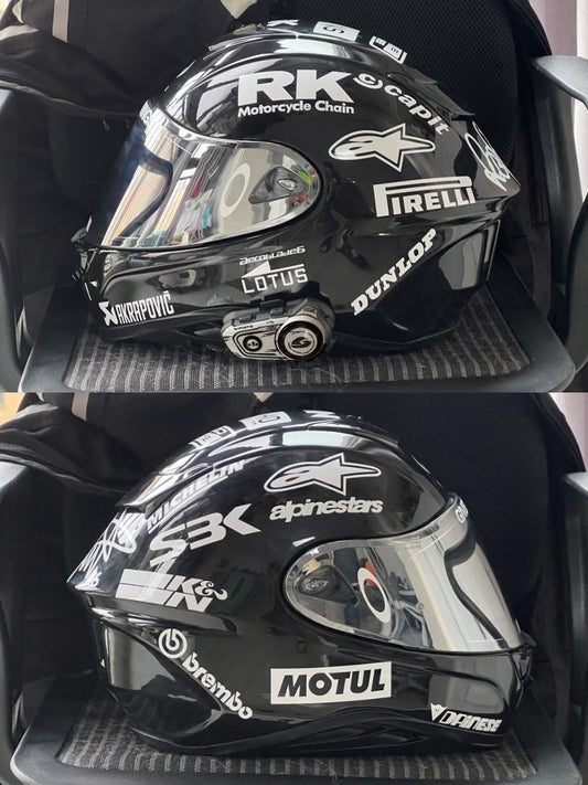 Sponsors Combination Helmet / Bike Decals