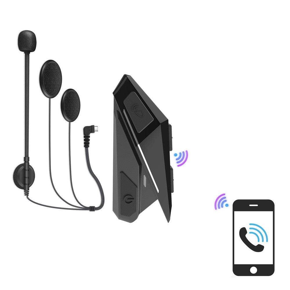 Sleek Helmet Bluetooth Wireless Headset