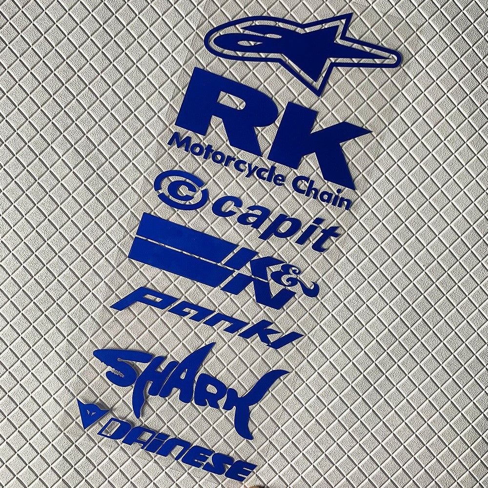 Sponsors Combination Helmet / Bike Decals