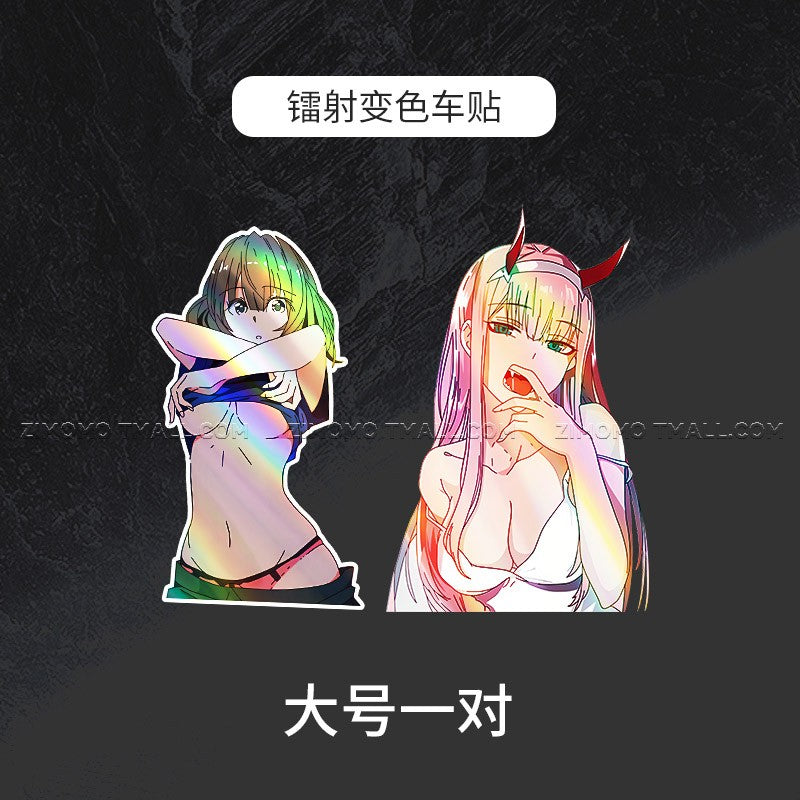 Anime Girls (2 Phút Hơn) Waterproof Stickers