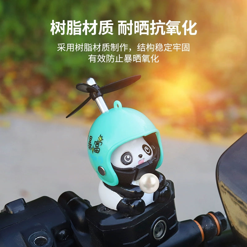 Panda Windmill Motorcycle Charm