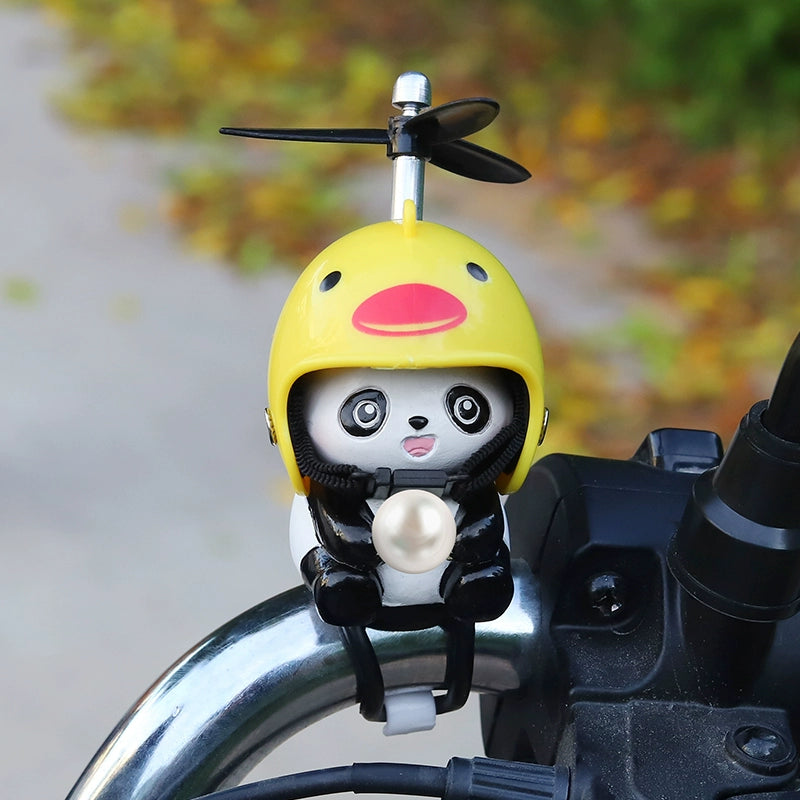 Panda Windmill Motorcycle Charm