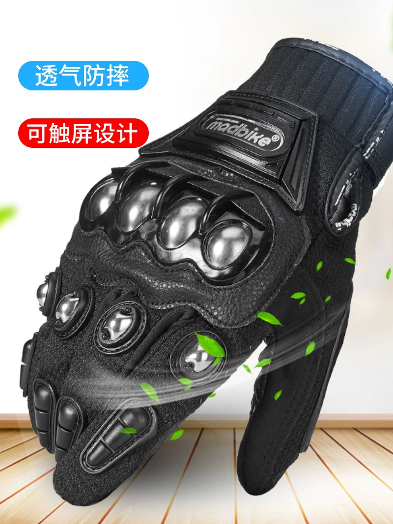 Stainless Steel Knuckle Riding Gloves