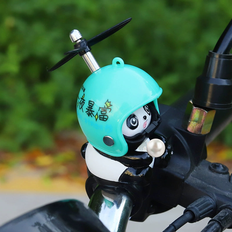 Panda Windmill Motorcycle Charm