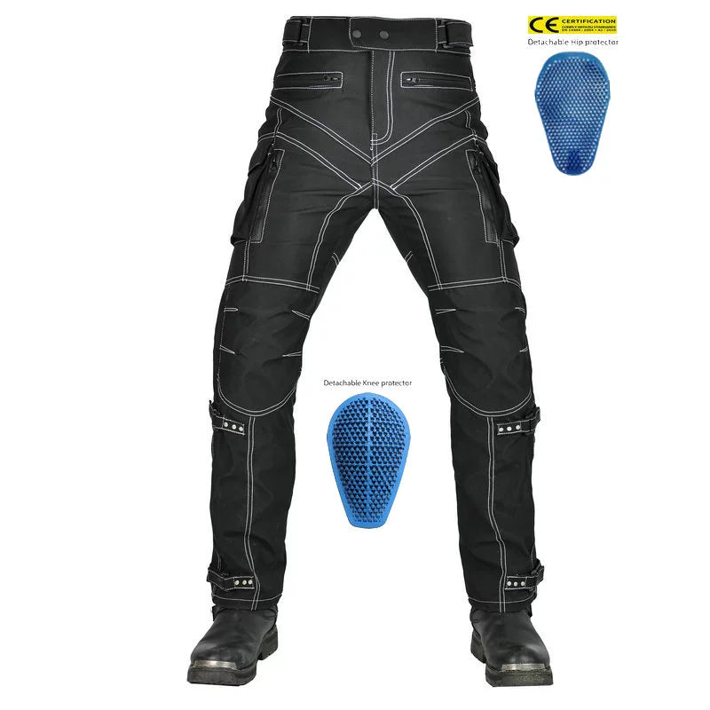 Strong & Multi-Pocket Pants Biker Gear