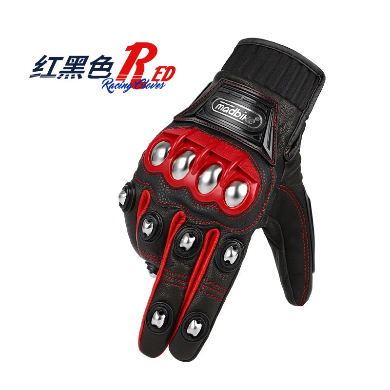 Stainless Steel Knuckle Riding Gloves