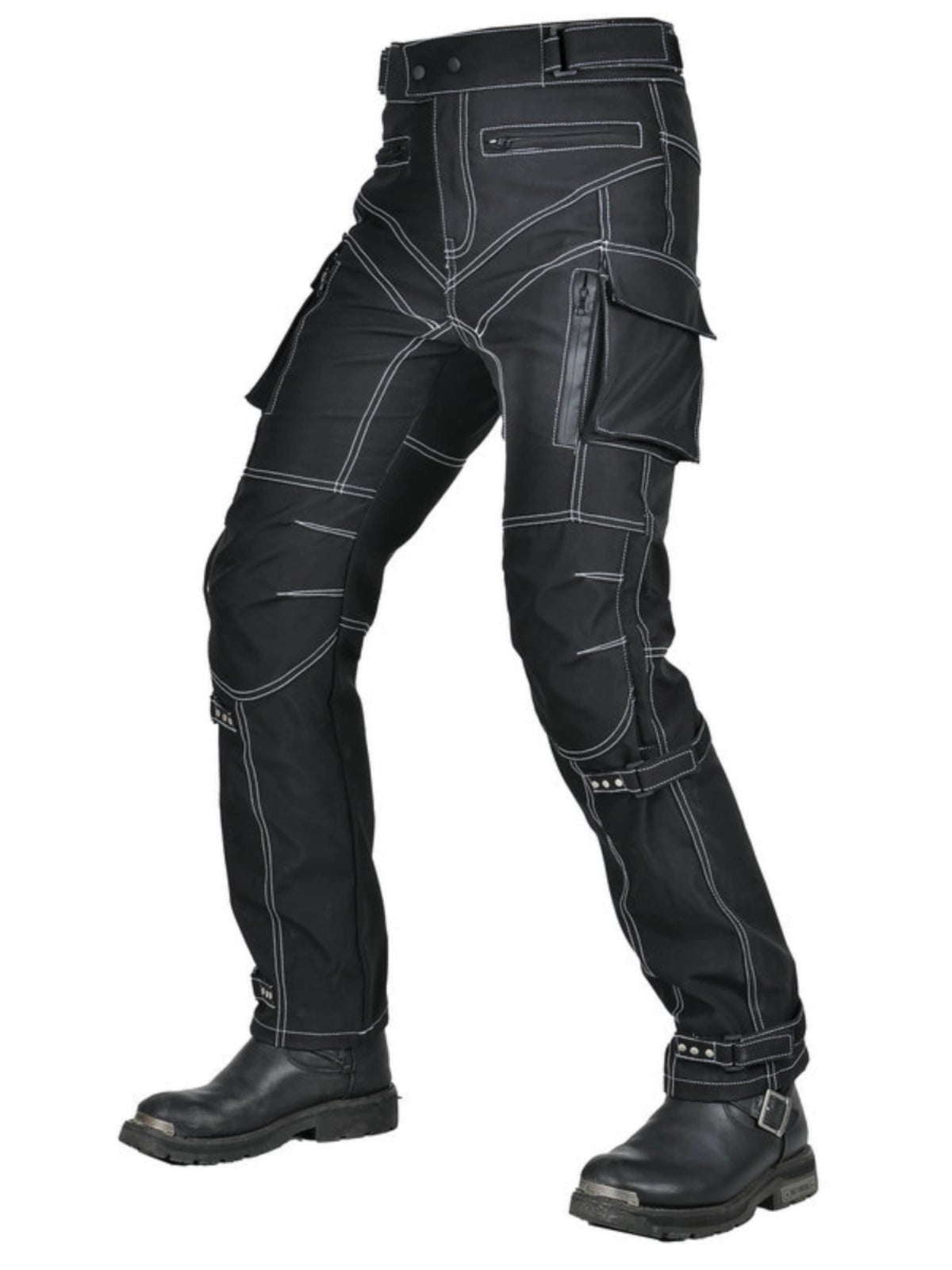 Strong & Multi-Pocket Pants Biker Gear