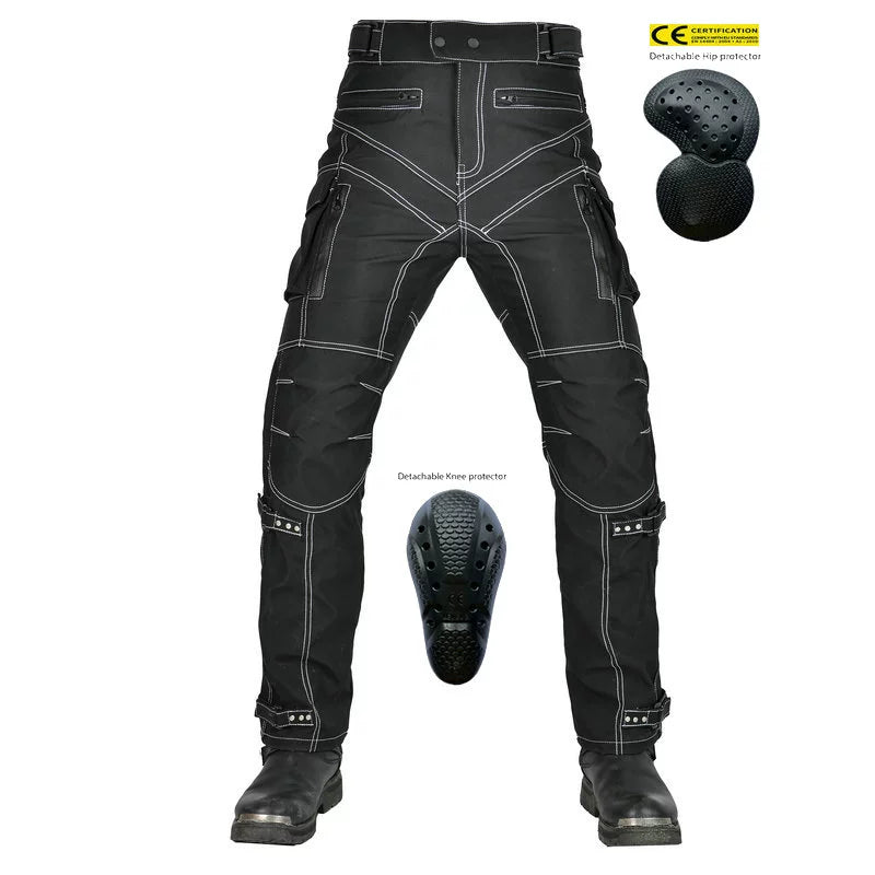 Strong & Multi-Pocket Pants Biker Gear