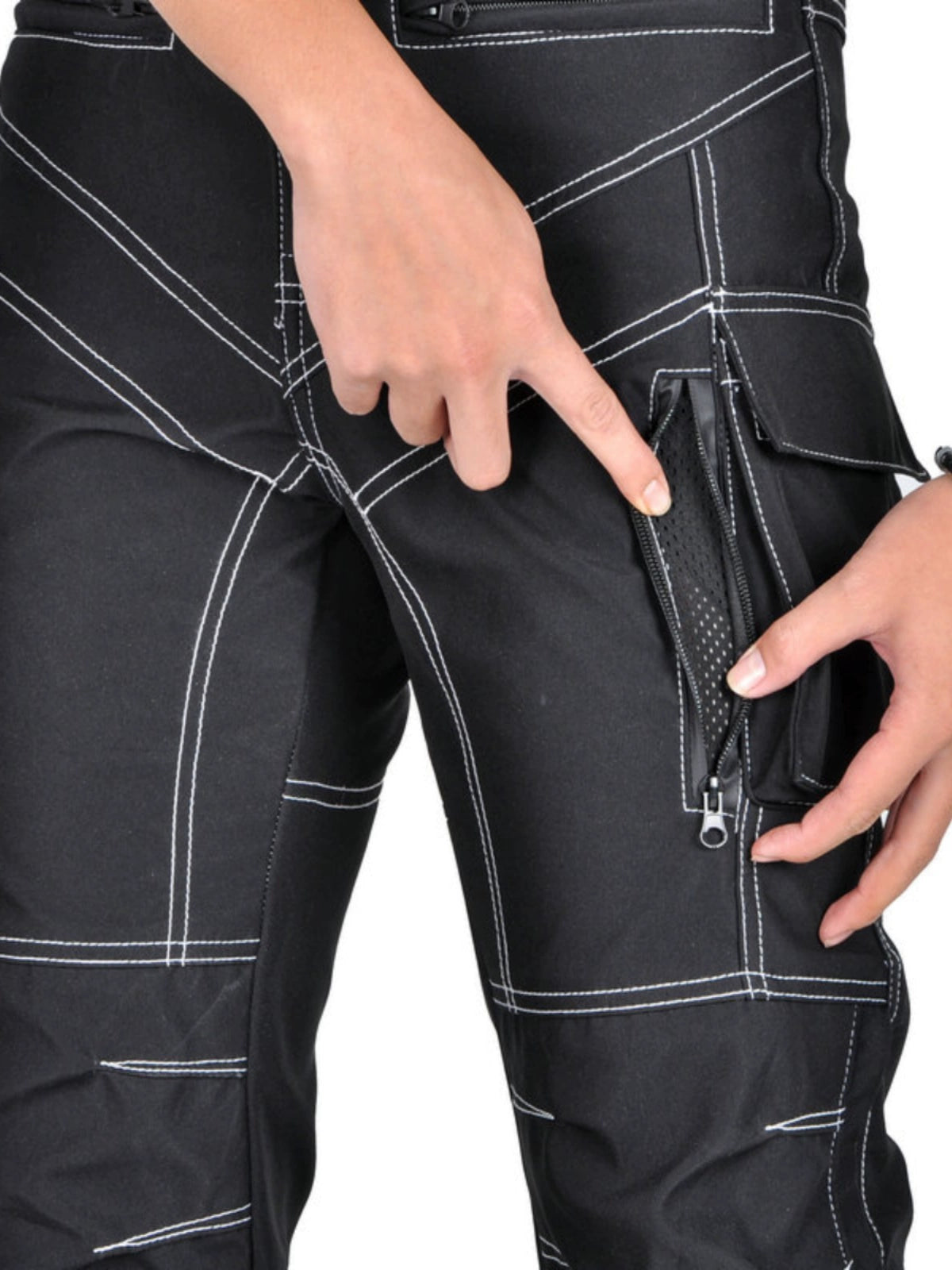 Strong & Multi-Pocket Pants Biker Gear