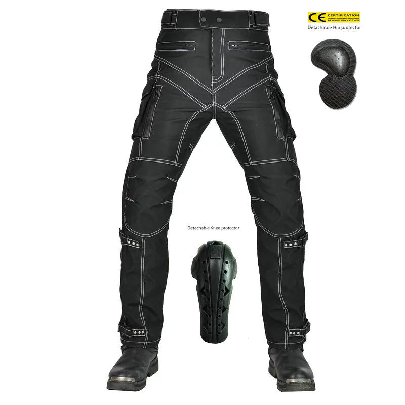 Strong & Multi-Pocket Pants Biker Gear